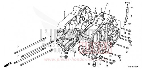 CARTER MOTEUR CRF50FC de 2012